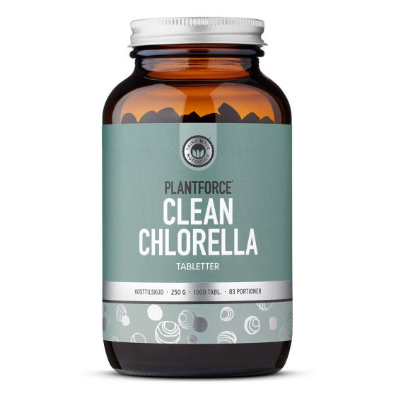 Plantforce - Clean Chlorella - 250g/1000 tabletten (250 mg)