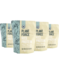 Rispulverprotein Vanilje – 4 x 800 g (3+1 gratis) – Plantebaseret Proteinpulver – Plantforce